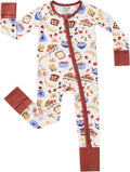 pureborn Baby Sleeper Viscose from Bamboo Zipper Footies Pjs 0-24 Months | by pureborn