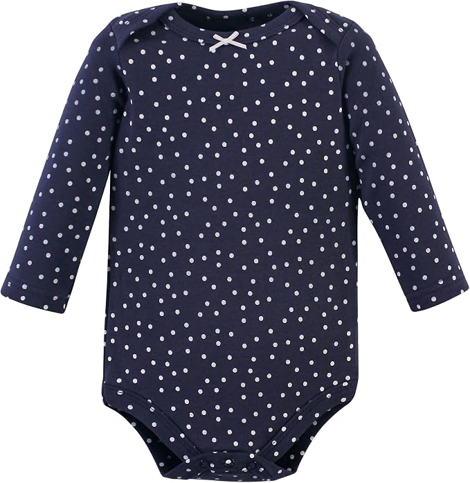 Hudson Baby Baby Girls' Cotton Long-sleeve Bodysuits 3-pack - Image 4