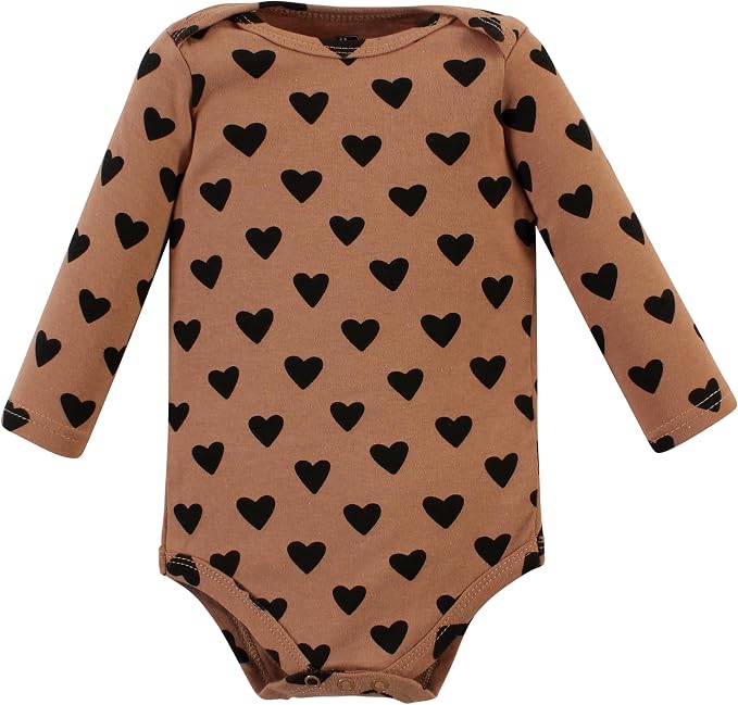 Hudson Baby Baby Girls' Cotton Long-sleeve Bodysuits 3-pack - Image 5