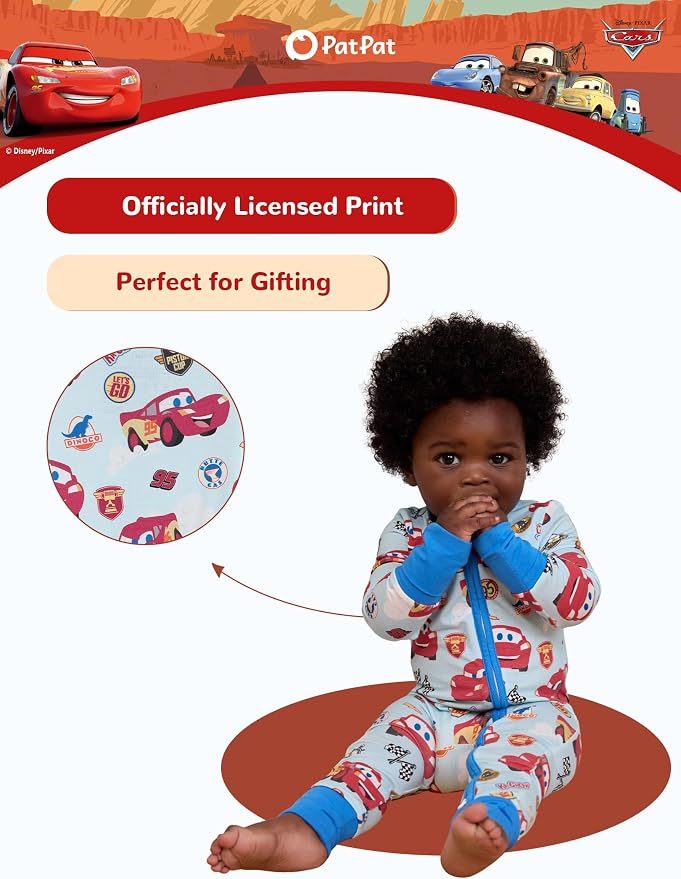 Disney Baby Viscose Made from Bamboo 2-Way Zipper Footie Outfit NB to Inf - Image 5