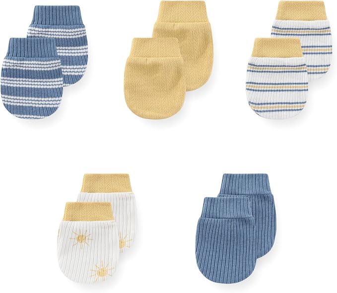 JELYLOVE 5 Pack Baby Boy Girl Anti Scratch Mittens Infant Gloves Essentials | by JELYLOVE