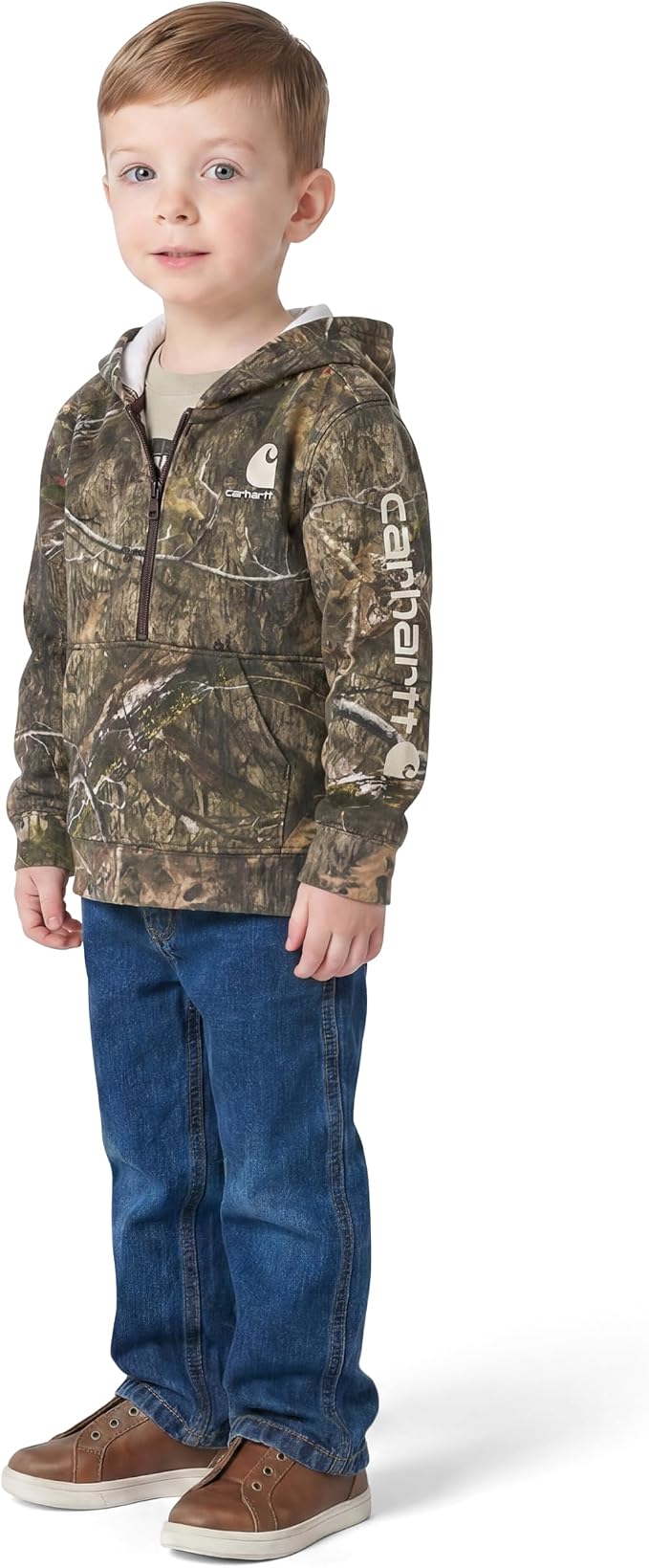 Carhartt Kid's CA6273 Long-Sleeve Half-Zip Sweatshirt - Image 2