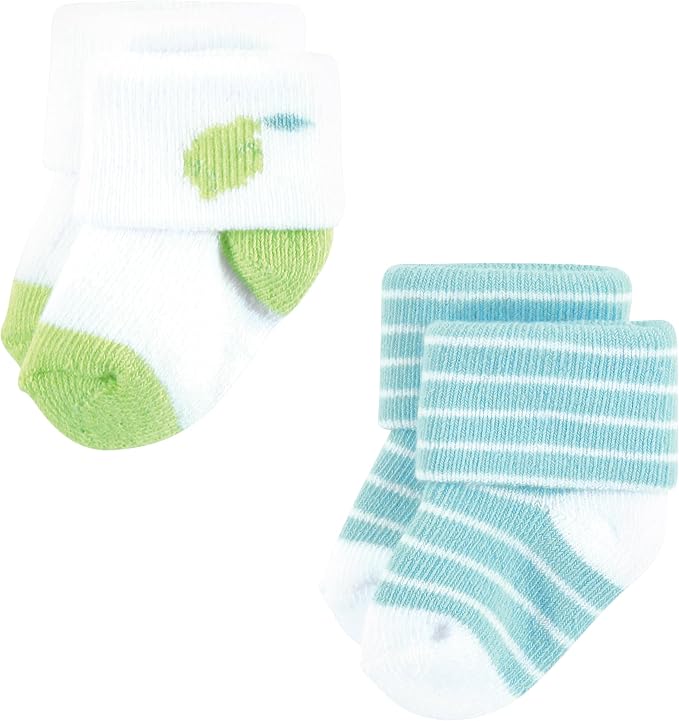 Hudson Baby Baby 8-pack Cotton Rich Newborn and Terry Socks - Image 3
