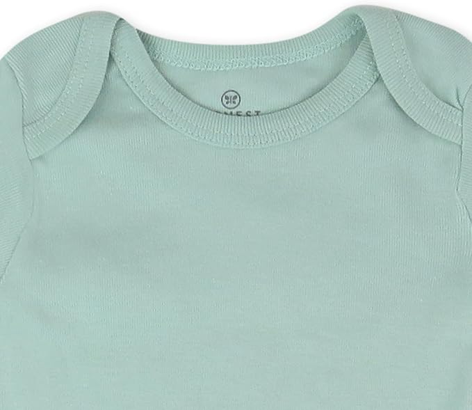HonestBaby 5-pack Short Sleeve Bodysuits One-piece 100% Organic Cotton - Image 4