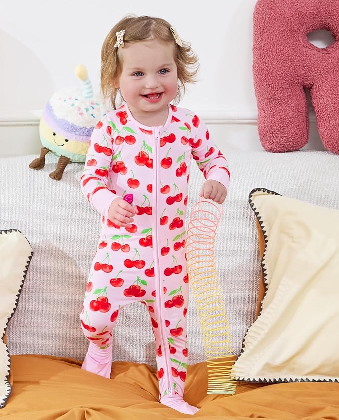 babee Reshinee Viscose derived from bamboo Baby Pajamas Convertible Footie - Image 4