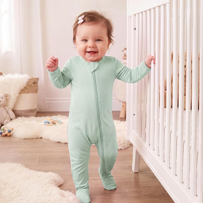 Okayinn BubblePanda Rayon Made From Bamboo Baby Pajamas Long Sleeve Months - Image 2