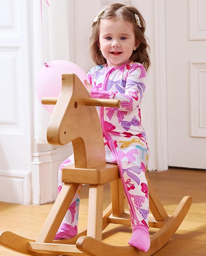 babee Reshinee Viscose Derived from Bamboo Baby Footie Pajamas Convertible - Image 4
