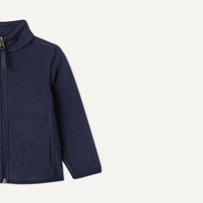 Amazon Essentials Unisex Kids' Polar Fleece Full-Zip Mock Jacket - Image 2