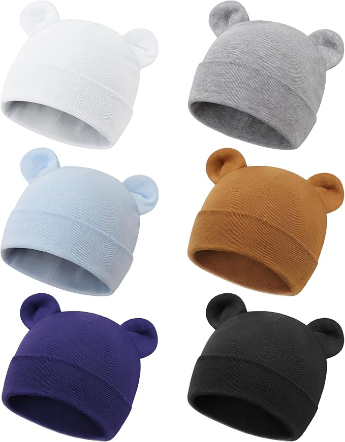 DRESHOW BQUBO 6 Pack Baby Beanie Hats - Image 8