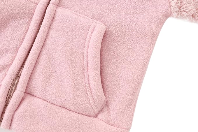 Toddler Winter Coats Baby Boys Girls Fuzzy Sherpa Fleece Jackets - Image 5