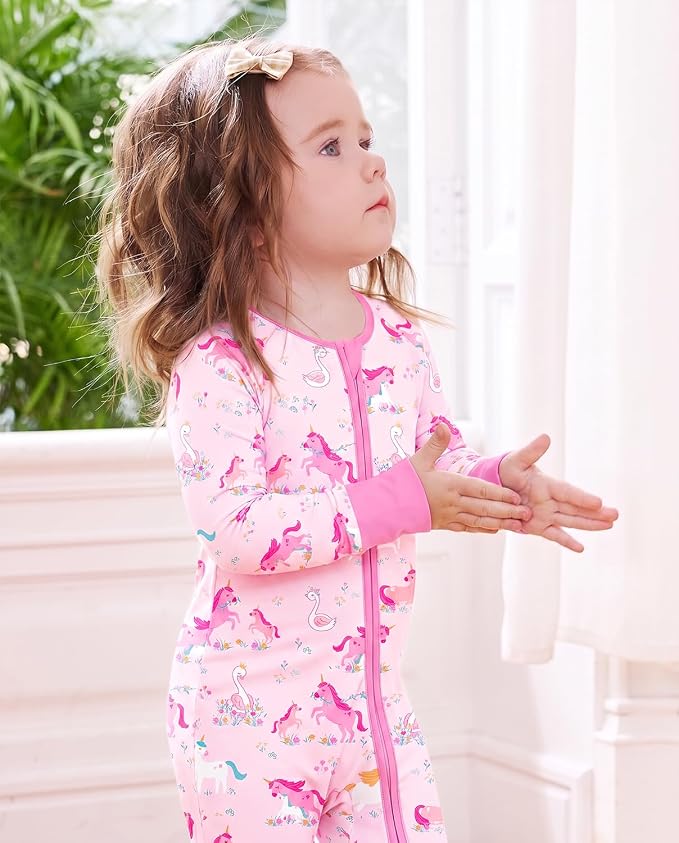 babee Reshinee Viscose Derived from Bamboo Baby Footie Pajamas Convertible - Image 4