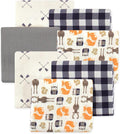 Little Treasure Hudson Baby Cotton Poly Flannel Receiving Blankets Multipack by HudsonBaby