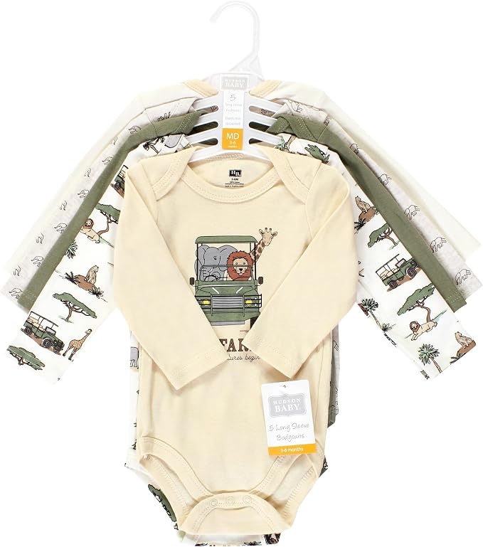 Hudson Baby Unisex Baby Cotton Bodysuits - Image 2