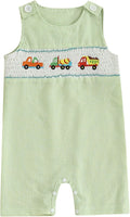Newborn Baby Boys Sleeveless Seersucker Romper One Piece Straps Overalls by Arvbitana