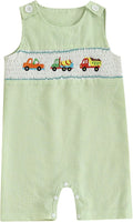 Newborn Baby Boys Sleeveless Seersucker Romper One Piece Straps Overalls by Arvbitana