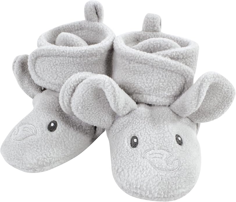 Hudson Baby Baby Animal Fleece Booties 2-pack - Image 3