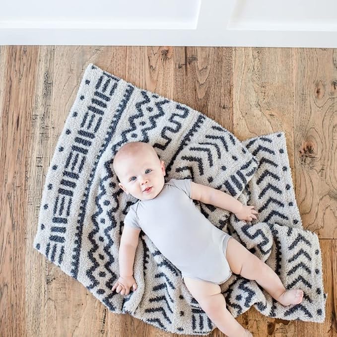 Saranoni Bamboo Receiving Blanket Mudcloth Baby - Image 2