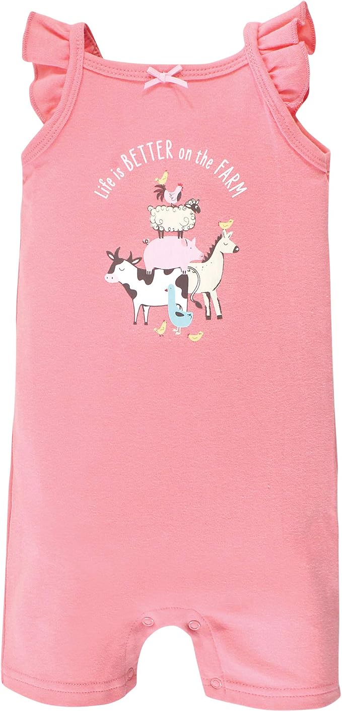 Hudson Baby Unisex Cotton Rompers - Image 3