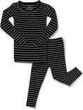 AVAUMA Stripe Pattern Baby Boys Girls Pajama Set Kids Toddler Snug fit Ribbed by AVAUMA