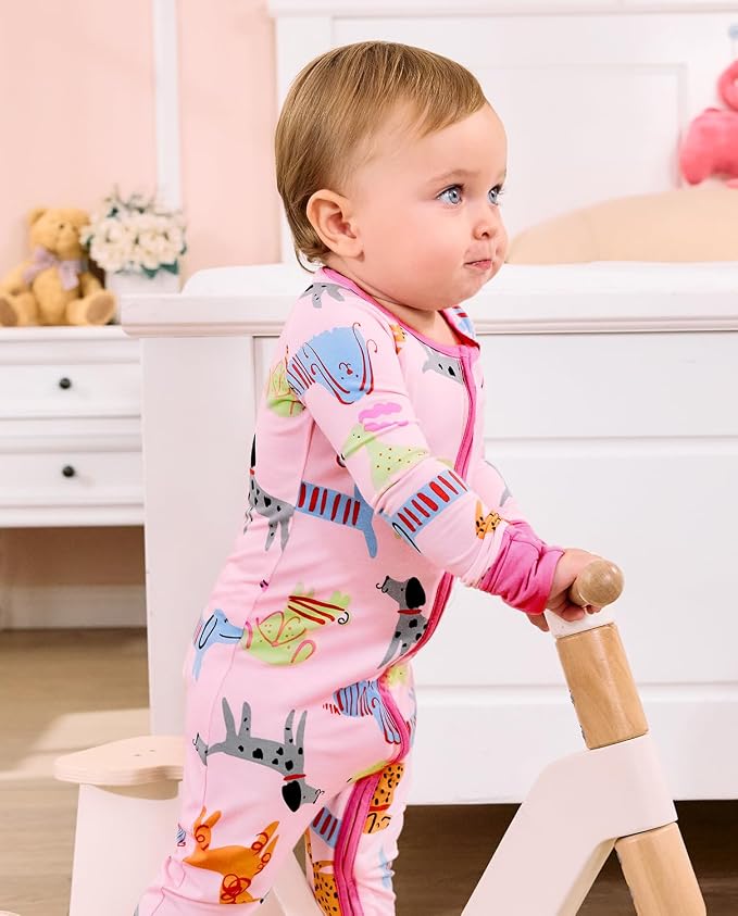 babee Reshinee Viscose derived from bamboo Baby Pajamas Convertible Footie - Image 8