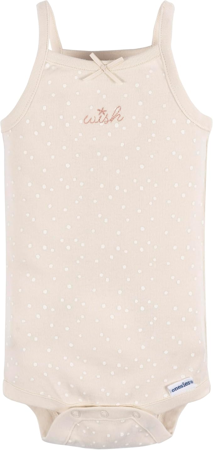 Gerber Baby Girls Multi-Pack Sleeveless Onesies Bodysuit - Image 2