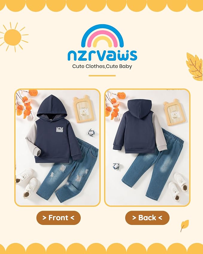 NZRVAWS Baby Boy Clothes Toddler Boy Outfit 2 3 4T 6 12 18 24 Month Fall Winter - Image 3