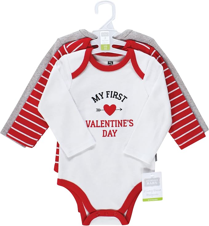 Hudson Baby baby-boys Cotton Long-sleeve Bodysuits 3-pack - Image 2
