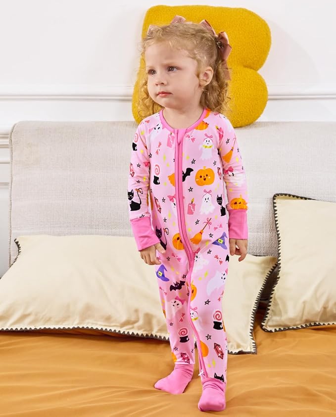 babee Reshinee Viscose Derived from Bamboo Baby Footie Pajamas Convertible - Image 8