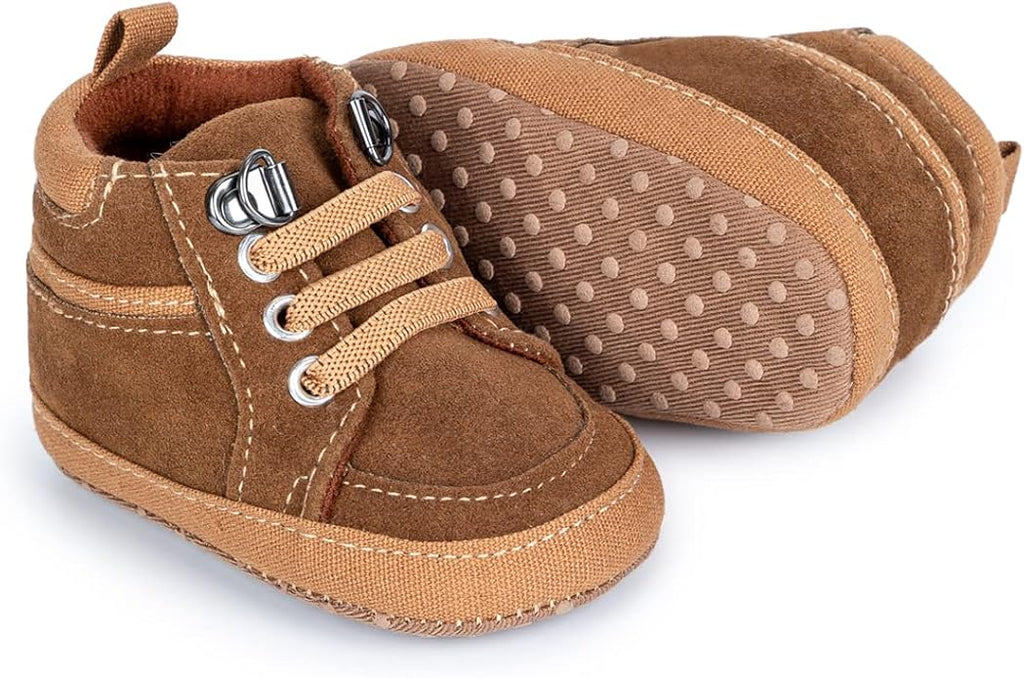Meckior Toddler Baby Boys Girls High Tops Ankle Sneakers Soft Anti-Slip Sole PU by Meckior