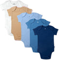 HonestBaby baby-girls 5-pack Short Sleeve Bodysuits One-piece 100% Organic by HonestBaby