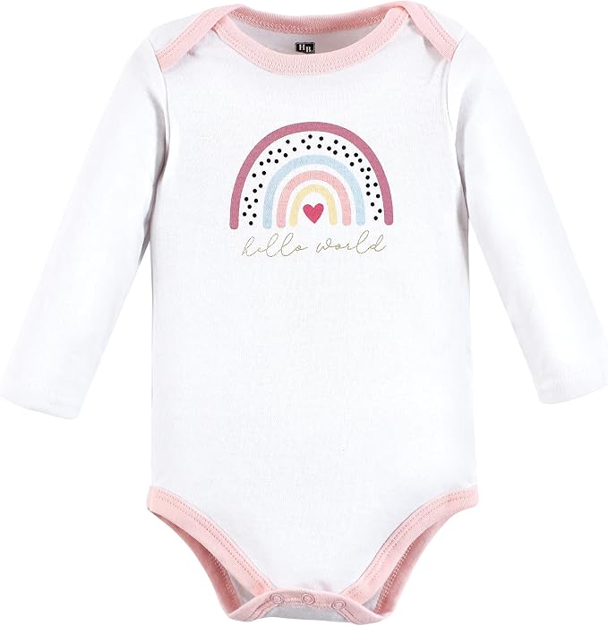 Hudson Baby baby-boys Cotton Long-sleeve Bodysuits 3-pack - Image 3