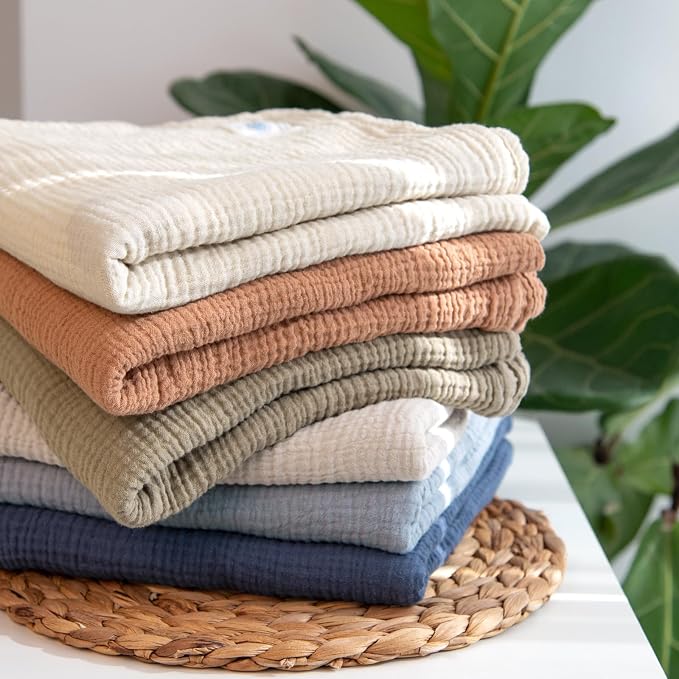 lulumoon Muslin Swaddle Blanket Baby: Cotton Receiving Wrap - Image 8