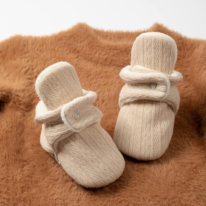 Sawimlgy Newborn Infant Baby Girl Boy Cotton Booties Stay On Sock Slippers Soft - Image 3
