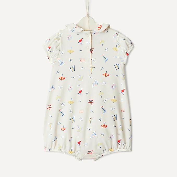 Amazon Essentials x Sofia Grainge Baby Girls' Cotton Short Sleeve Romper - Image 5
