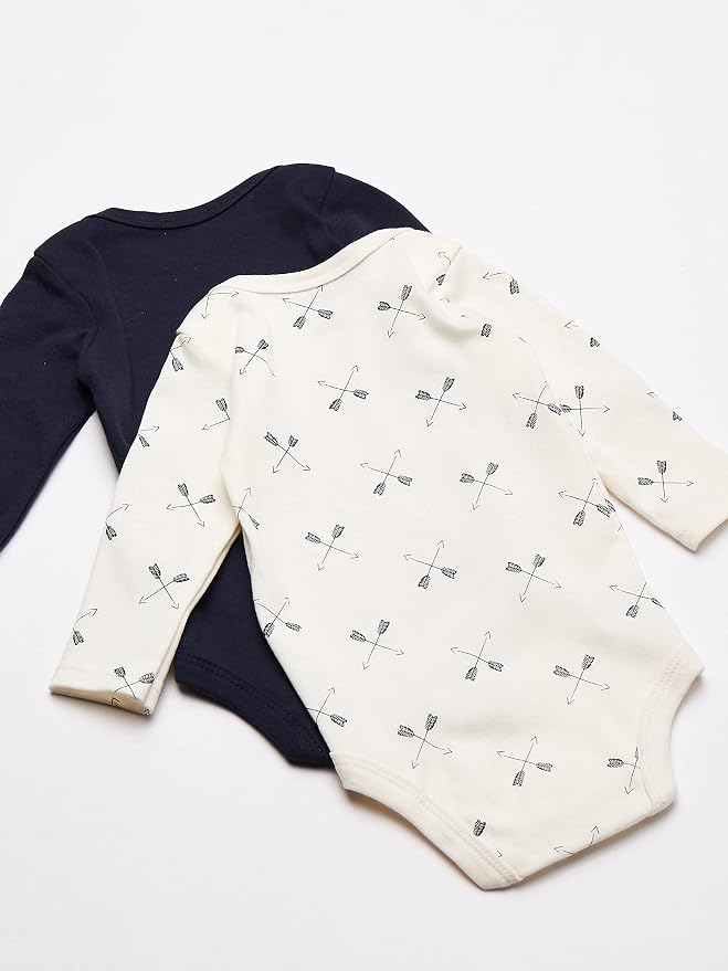 Hudson Baby baby-boys Cotton Long-sleeve Bodysuits 5-pack - Image 4