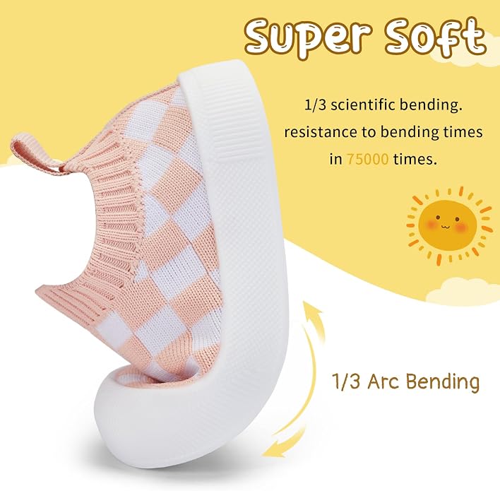 BACSAC Baby Toddler Unisex Infant Shoes Boys Girls Beige Mesh Breathable - Image 4