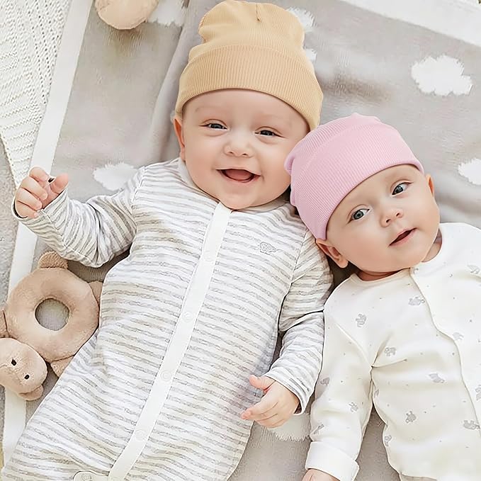 DRESHOW BQUBO 6 Pack Baby Newborn Hats Set - Image 4