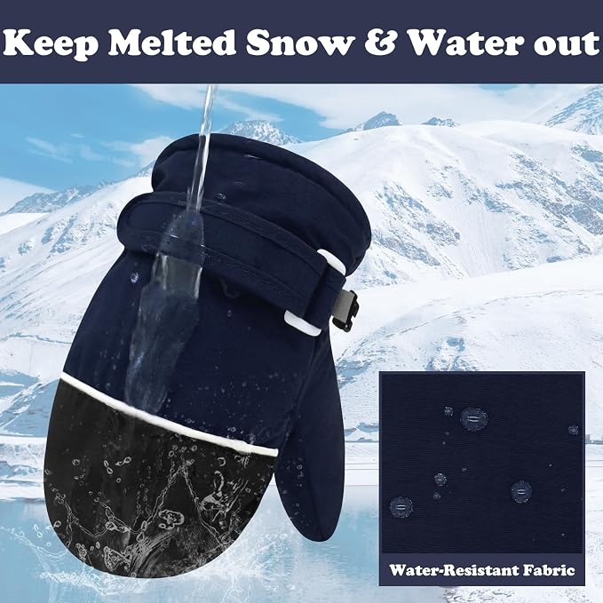 Sarfel Toddler Mittens Waterproof Toddler Gloves Baby Winter Mittens Toddler - Image 3
