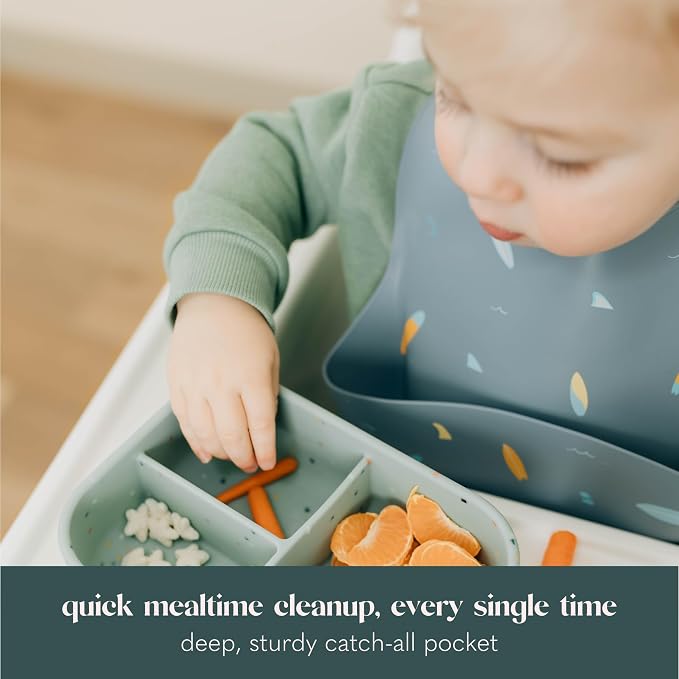 Silicone Bib Set of 2, Waterproof, - Image 2