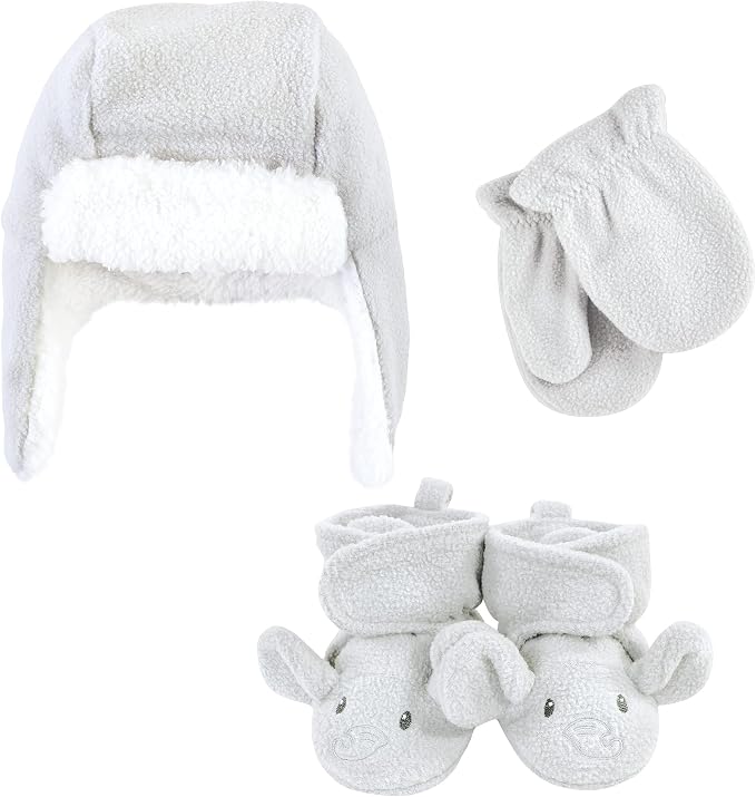 Hudson Baby Baby Hudson Baby Unisex Baby Trapper Hat, Mitten and Bootie Set by HudsonBaby