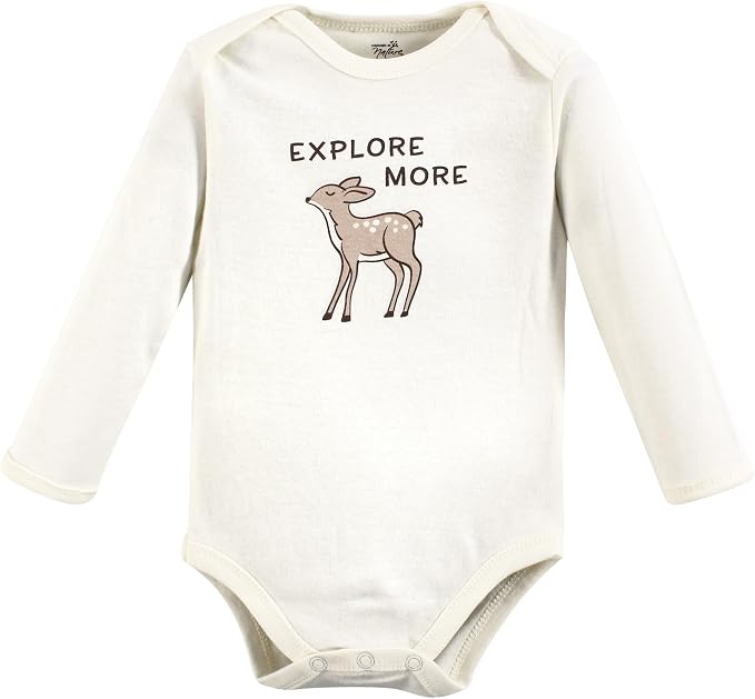 Touched by Nature Unisex Baby Organic Cotton Long-Sleeve Bodysuits - Image 6