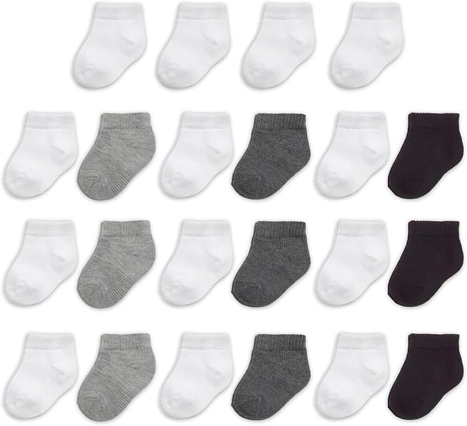 Fruit of the Loom Baby 22-Pack Grow & Fit Flex Zones Low Cut Stretch Socks by FruitoftheLoom