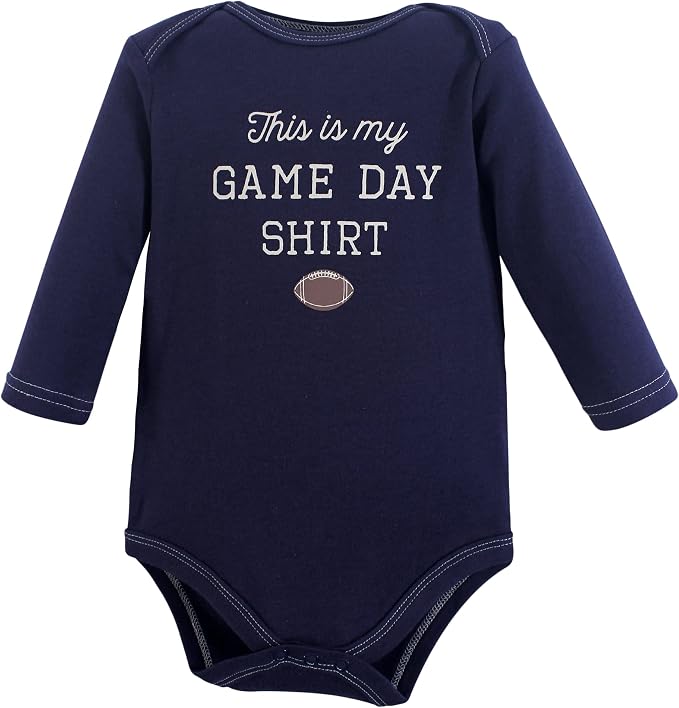 Hudson Baby baby-boys Cotton Long-sleeve Bodysuits 3-pack - Image 5