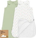 2-Pack Organic Baby Sleep Sacks, 100% Cotton 0.5TOG by KeaBabies