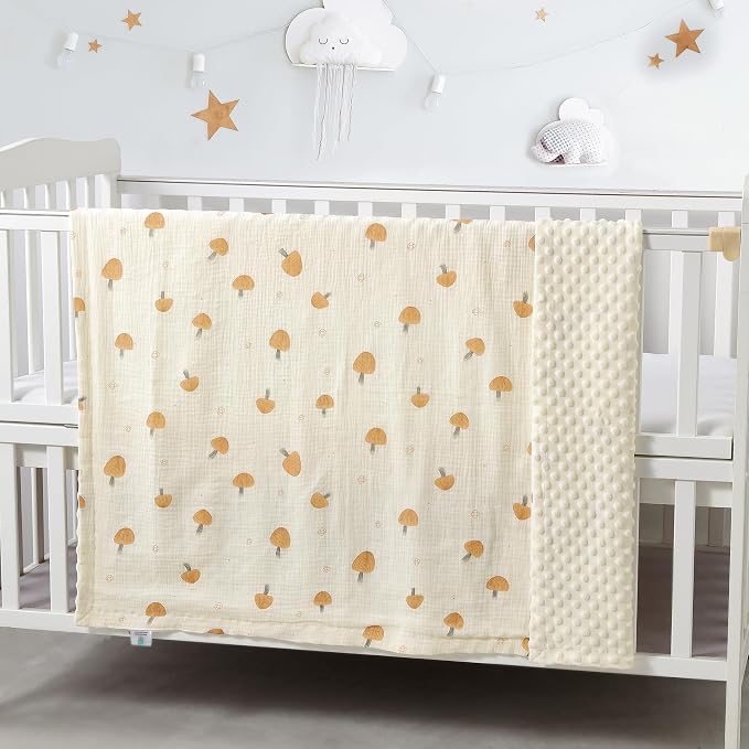 CREVENT 2Pcs 30''X40'' Cute Cozy Fluffy Warm Baby Blankets - Image 3