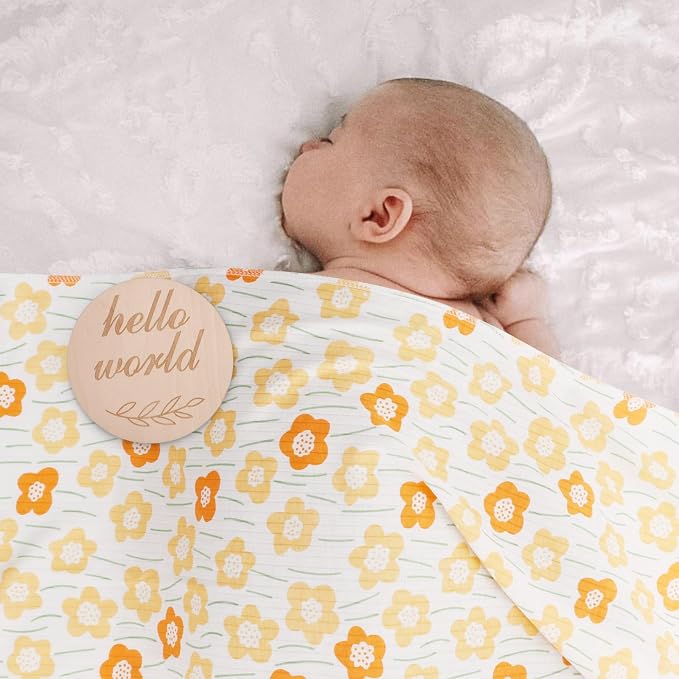 DRESHOW BQUBO Cotton Baby Swaddle Hat Set Newborn Infant Receiving Blankets - Image 3