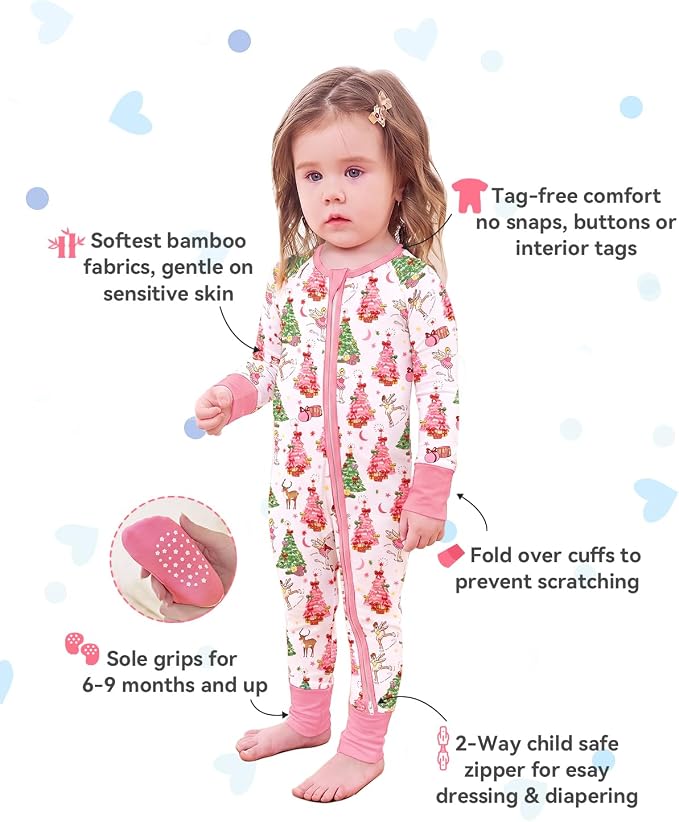 babee Reshinee Viscose derived from bamboo Baby Pajamas Convertible Footie - Image 4