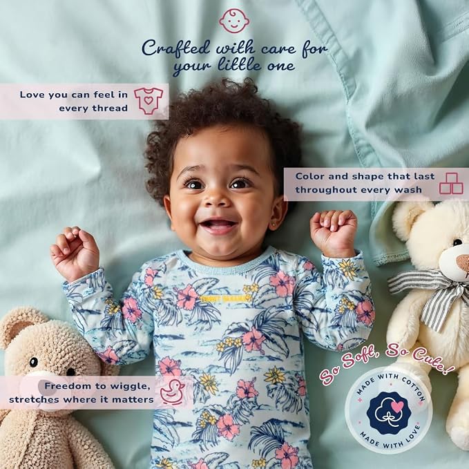 Tommy Bahama Baby 5-Piece Onesie Set - Image 5