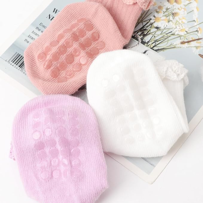 DRESHOW BQUBO Baby Girls Toddler Anti Slip Socks - Image 6