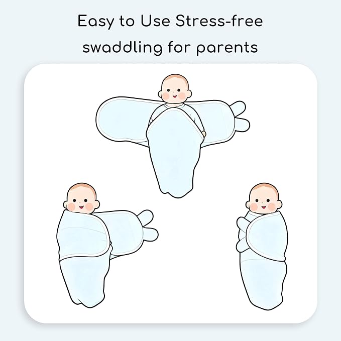 Cotton Swaddles for Newborn, Baby Newborn Swaddle 0-3 Month | 2-Pack Soft - Image 6